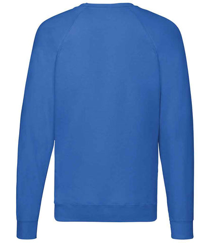 Fruit of the Loom Lightweight Raglan Sweatshirt - Royal Blue (SS120)