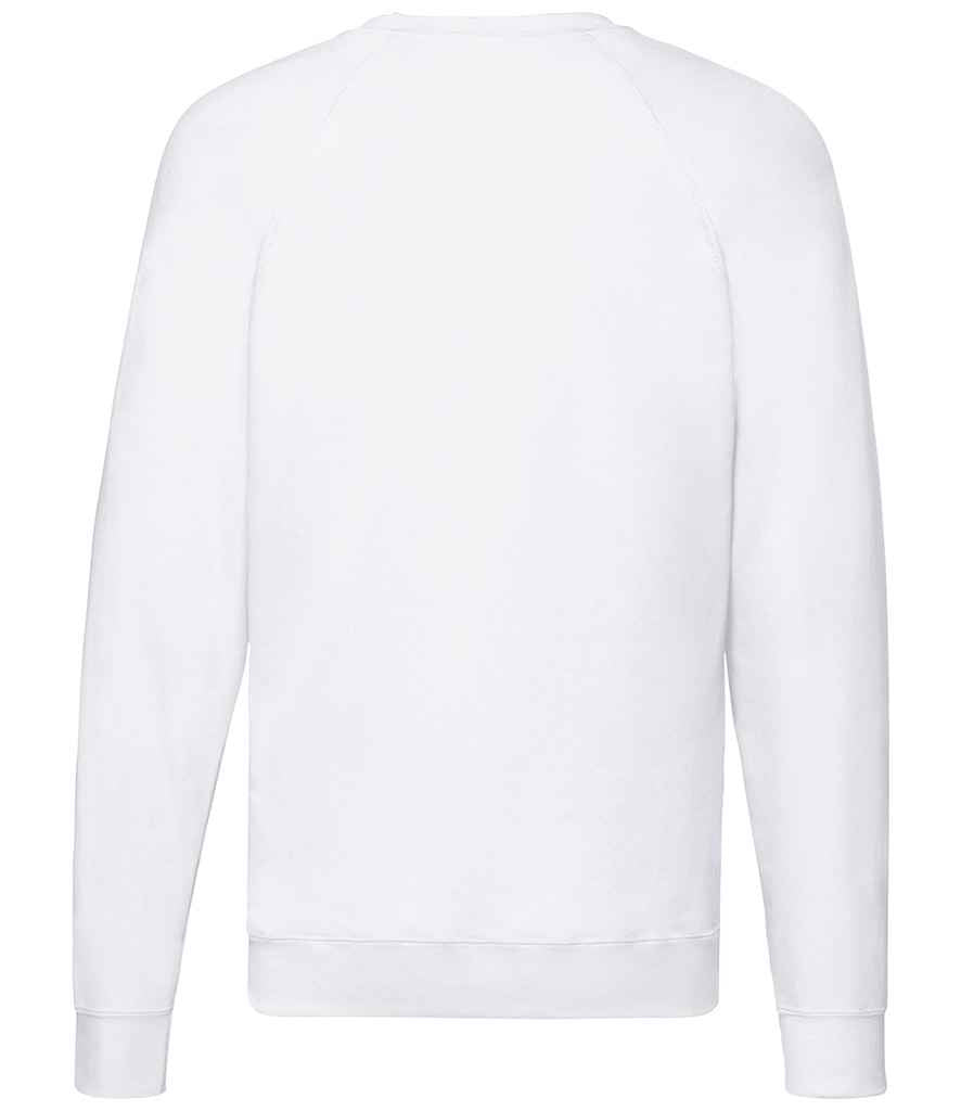 Fruit of the Loom Lightweight Raglan Sweatshirt - White (SS120)