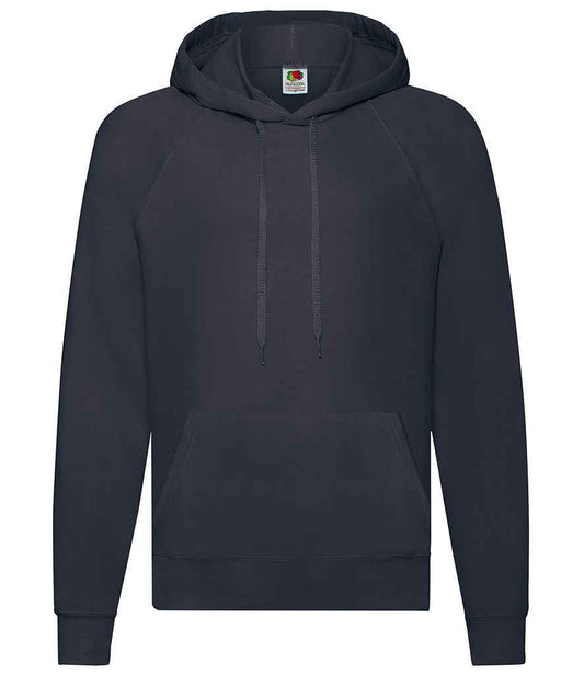 Fruit of the Loom Lightweight Hooded Sweatshirt - Deep Navy (SS121)