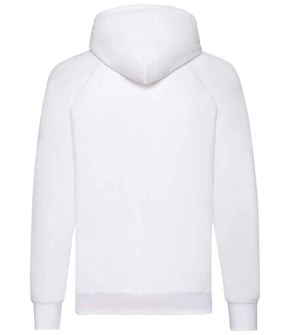 Fruit of the Loom Lightweight Hooded Sweatshirt - White (SS121)