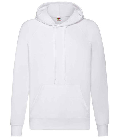 Fruit of the Loom Lightweight Hooded Sweatshirt - White (SS121)