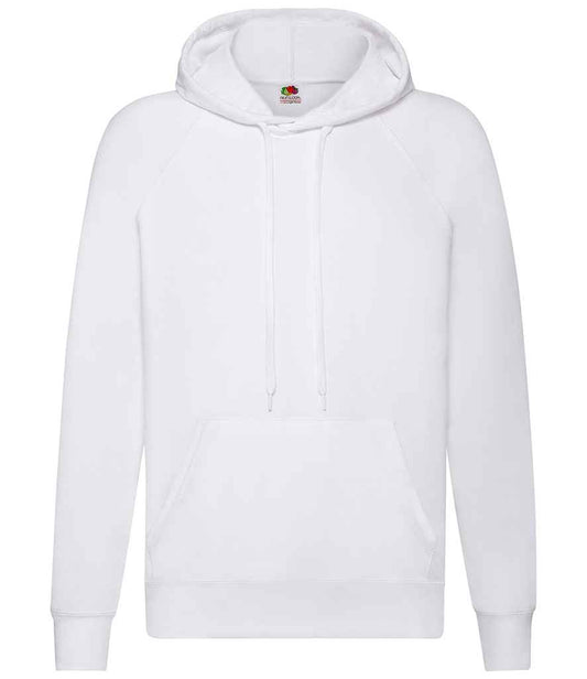 Fruit of the Loom Lightweight Hooded Sweatshirt - White (SS121)