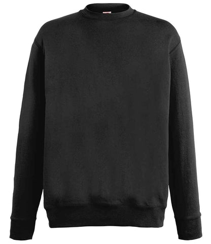Fruit of the Loom Lightweight Drop Shoulder Sweatshirt - Black (SS123)