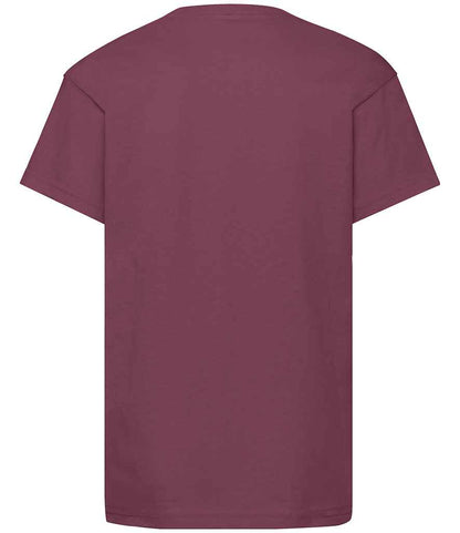 Fruit of the Loom Kids Original T-Shirt - Burgundy (SS12B)