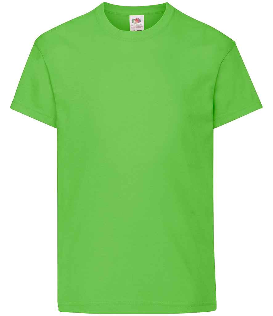 Fruit of the Loom Kids Original T-Shirt - Lime Green (SS12B)