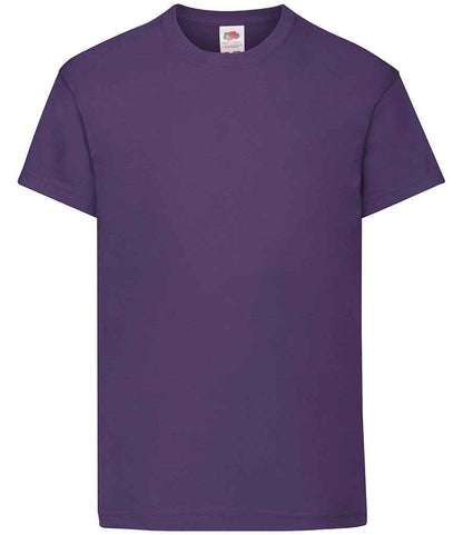 Fruit of the Loom Kids Original T-Shirt - Purple (SS12B)
