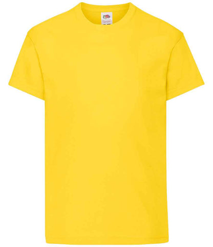 Fruit of the Loom Kids Original T-Shirt - Yellow (SS12B)