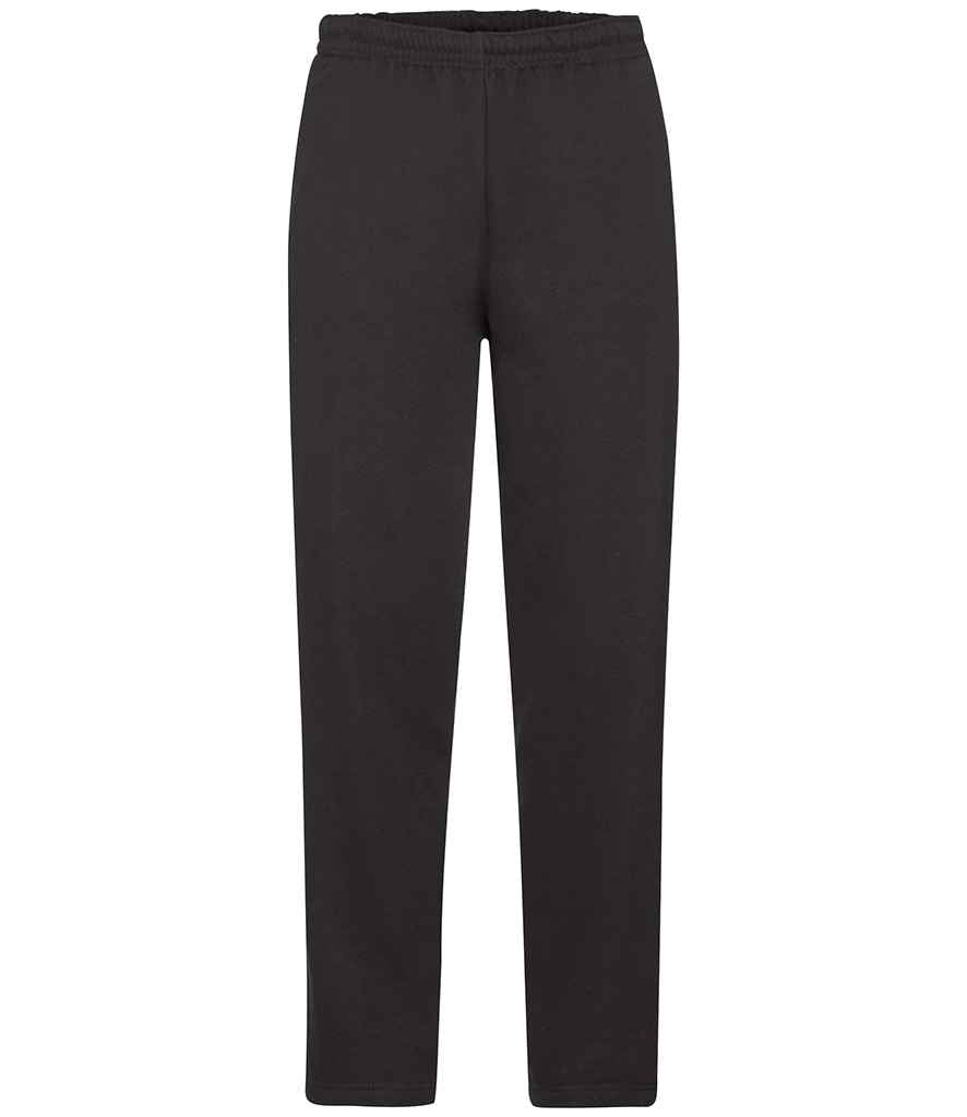 Fruit of the Loom Classic Open Hem Jog Pants - Black (SS13)