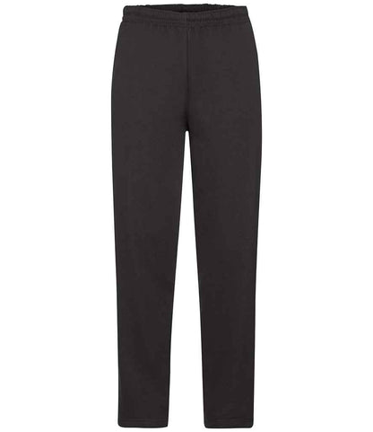 Fruit of the Loom Classic Open Hem Jog Pants - Black (SS13)