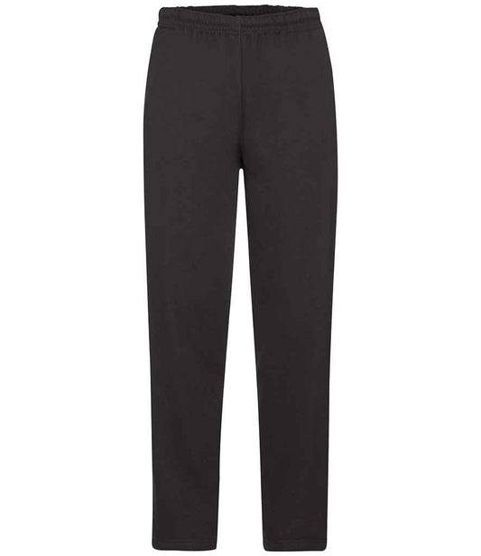 Fruit of the Loom Classic Open Hem Jog Pants - Black (SS13)