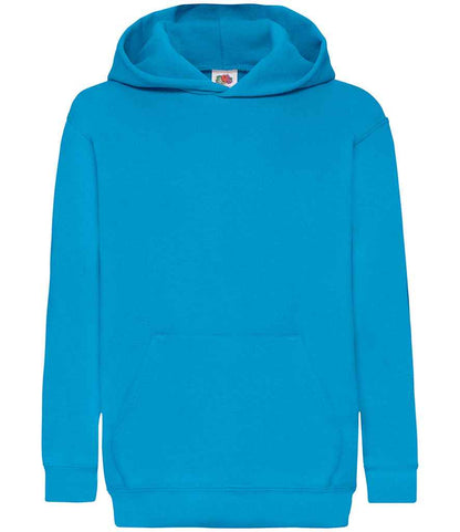 Fruit of the Loom Kids Classic Hooded Sweatshirt - Azure (SS14B)