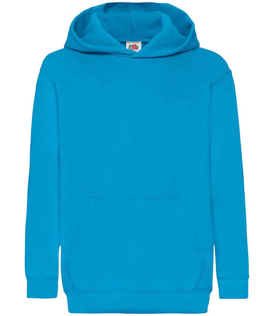 Fruit of the Loom Kids Classic Hooded Sweatshirt - Azure (SS14B)