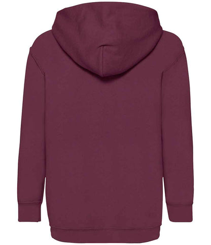 Fruit of the Loom Kids Classic Hooded Sweatshirt - Burgundy (SS14B)
