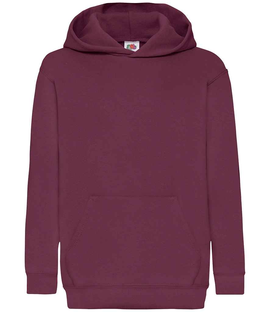 Fruit of the Loom Kids Classic Hooded Sweatshirt - Burgundy (SS14B)