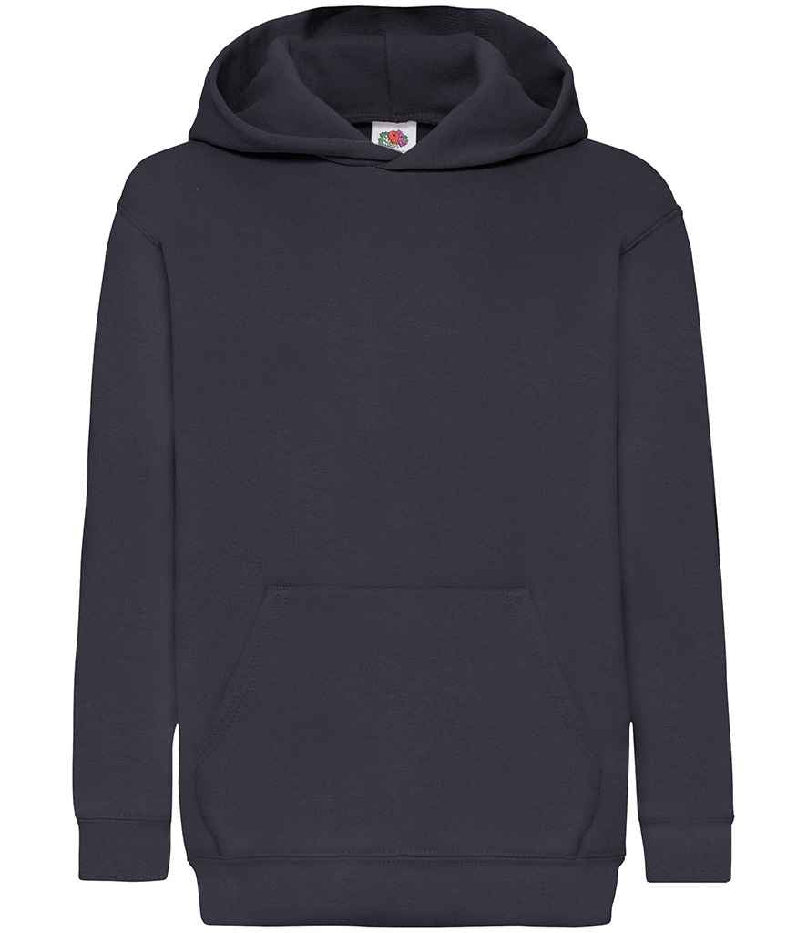 Fruit of the Loom Kids Classic Hooded Sweatshirt - Deep Navy (SS14B)