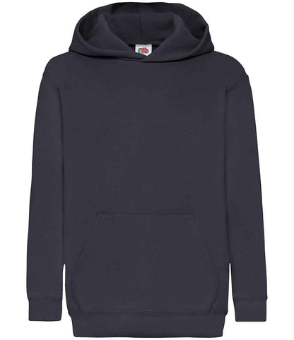 Fruit of the Loom Kids Classic Hooded Sweatshirt - Deep Navy (SS14B)