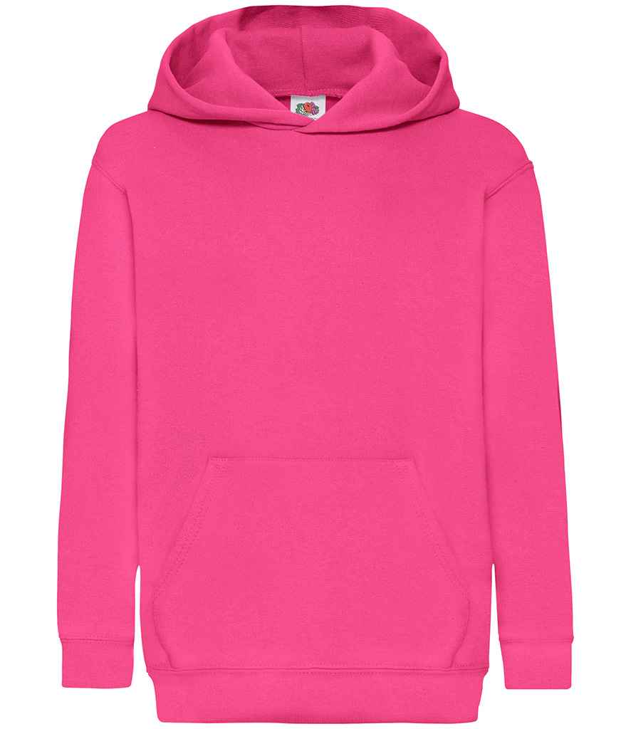 Fruit of the Loom Kids Classic Hooded Sweatshirt - Fuchsia (SS14B)
