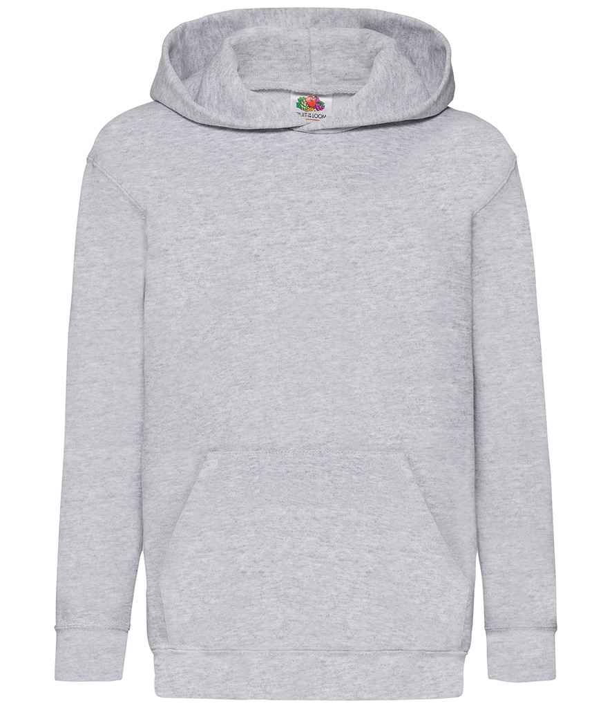Fruit of the Loom Kids Classic Hooded Sweatshirt - Heather Grey (SS14B)