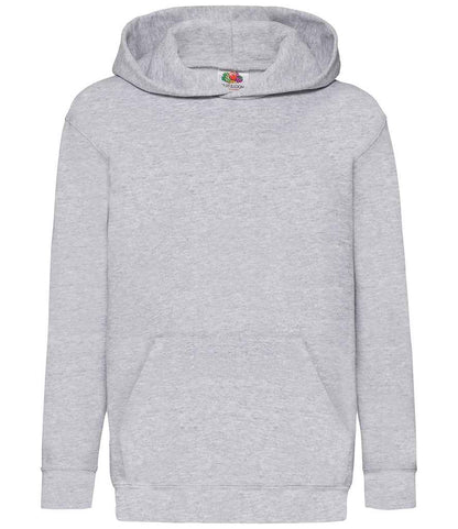 Fruit of the Loom Kids Classic Hooded Sweatshirt - Heather Grey (SS14B)