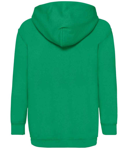 Fruit of the Loom Kids Classic Hooded Sweatshirt - Kelly Green (SS14B)
