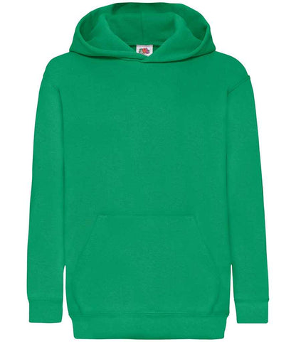 Fruit of the Loom Kids Classic Hooded Sweatshirt - Kelly Green (SS14B)