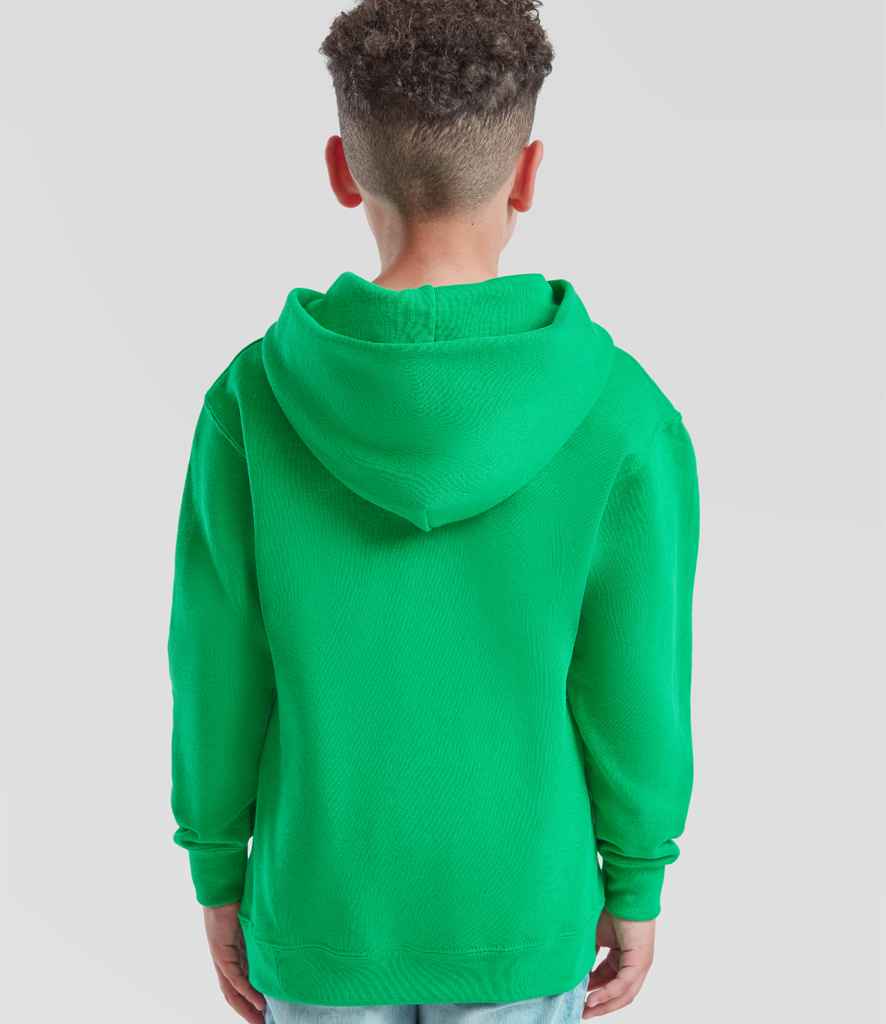 Fruit of the Loom Kids Classic Hooded Sweatshirt - Kelly Green (SS14B)