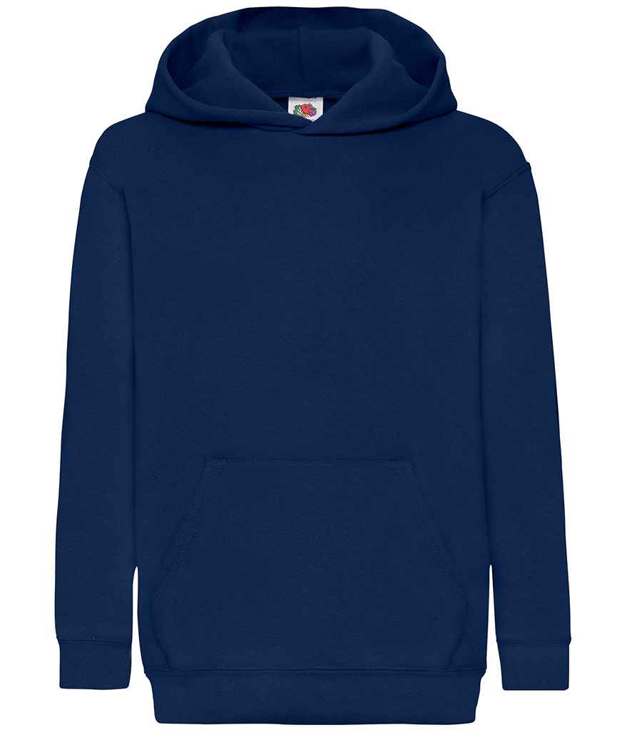 Fruit of the Loom Kids Classic Hooded Sweatshirt - Navy (SS14B)