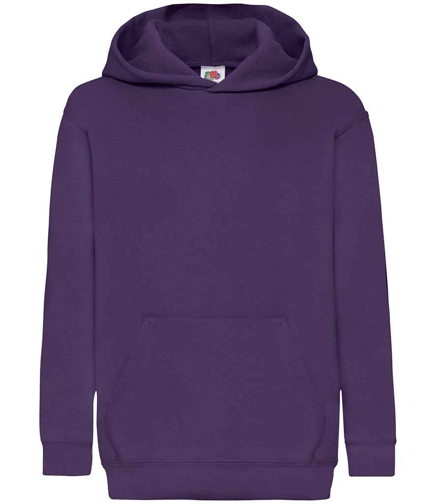 Fruit of the Loom Kids Classic Hooded Sweatshirt - Purple (SS14B)