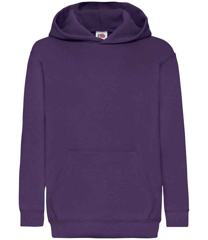 Fruit of the Loom Kids Classic Hooded Sweatshirt - Purple (SS14B)