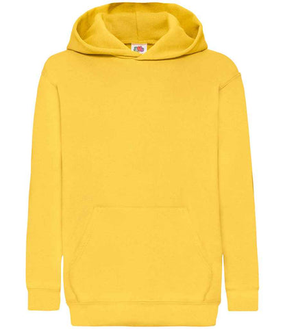Fruit of the Loom Kids Classic Hooded Sweatshirt - Sunflower (SS14B)