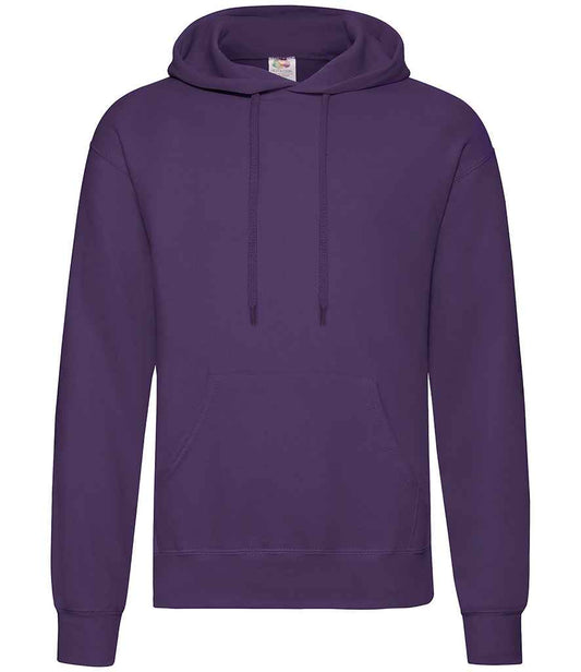 Fruit of the Loom Classic Hooded Sweatshirt - Purple (SS14)
