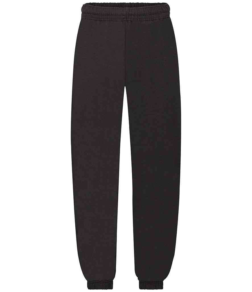 Fruit of the Loom Kids Elasticated Hem Jog Pants - Black (SS15B)