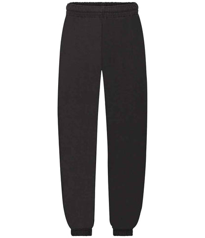 Fruit of the Loom Kids Elasticated Hem Jog Pants - Black (SS15B)