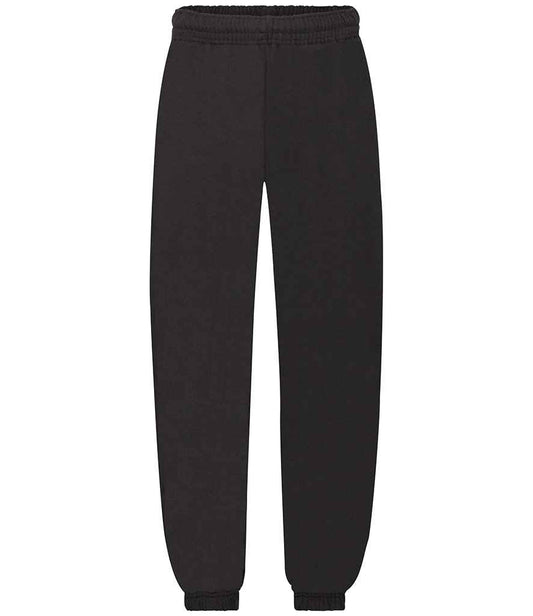 Fruit of the Loom Kids Elasticated Hem Jog Pants - Black (SS15B)
