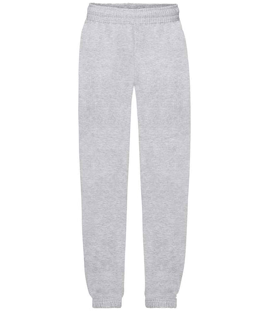 Fruit of the Loom Kids Elasticated Hem Jog Pants - Heather Grey (SS15B)