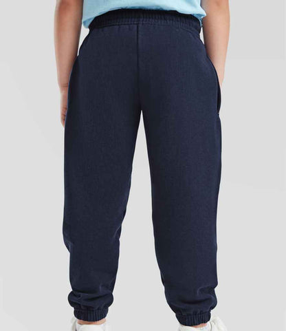 Fruit of the Loom Kids Elasticated Hem Jog Pants - Navy (SS15B)