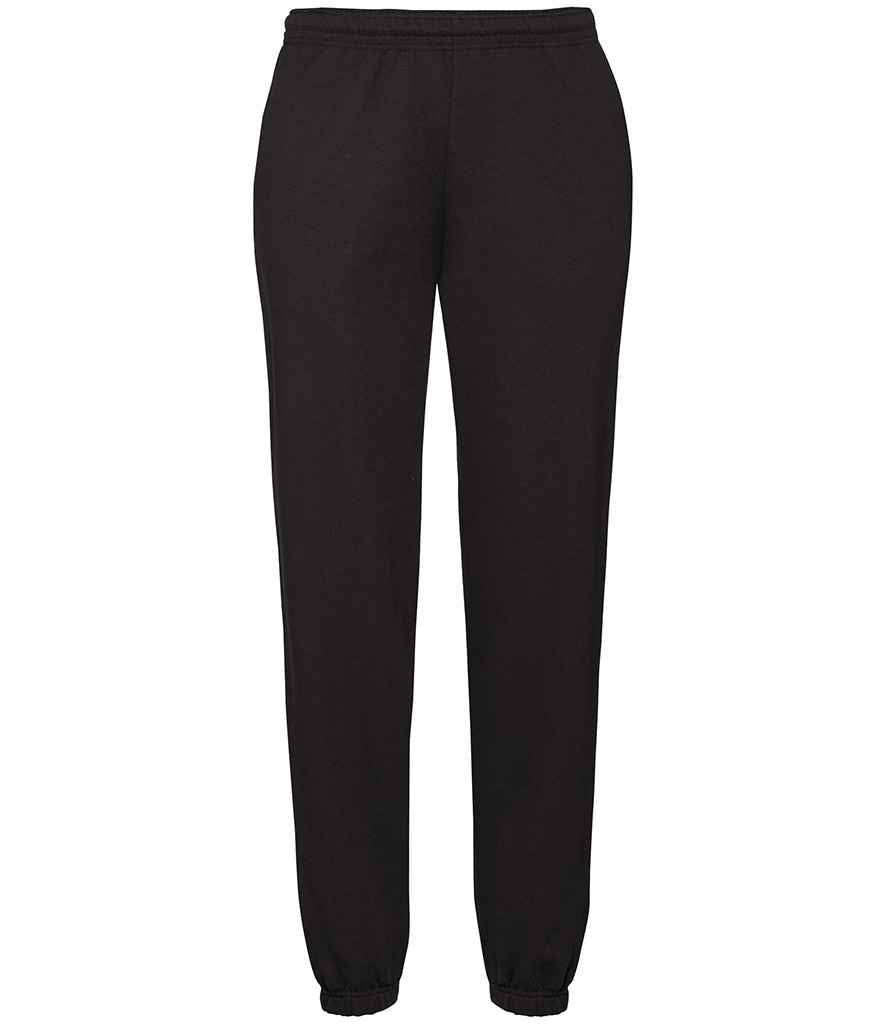Fruit of the Loom Classic Elasticated Hem Jog Pants - Black (SS15)