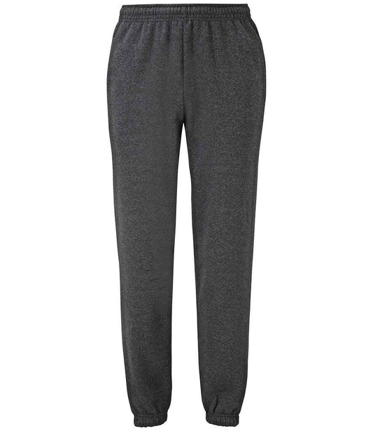 Fruit of the Loom Classic Elasticated Hem Jog Pants - Dark Heather (SS15)
