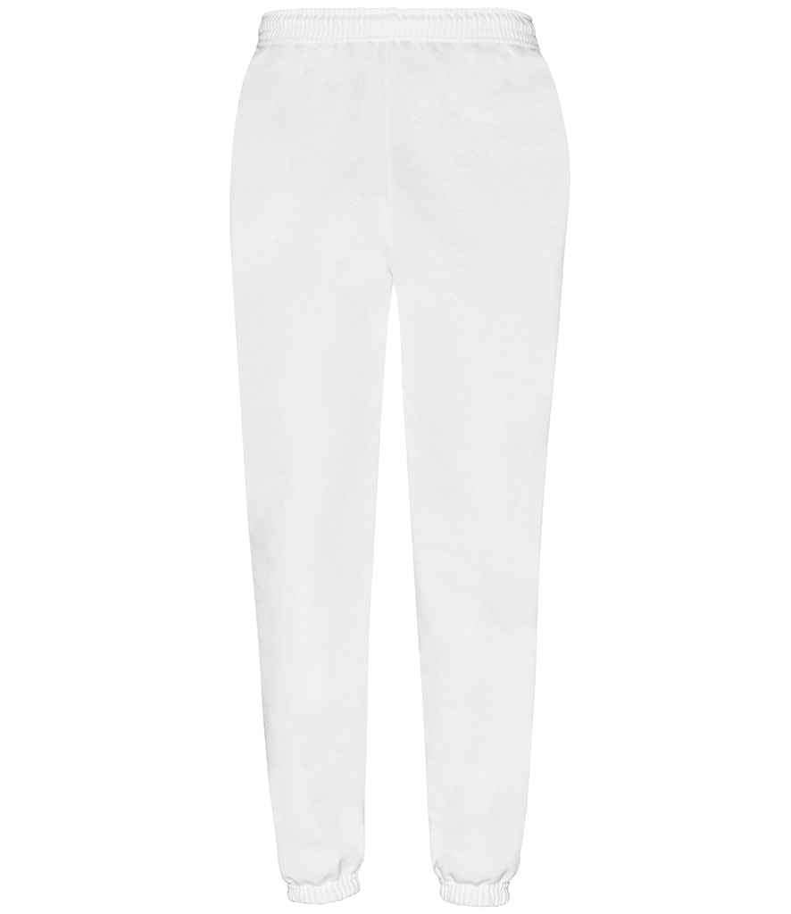 Fruit of the Loom Classic Elasticated Hem Jog Pants - White (SS15)