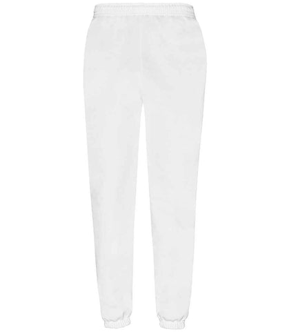 Fruit of the Loom Classic Elasticated Hem Jog Pants - White (SS15)