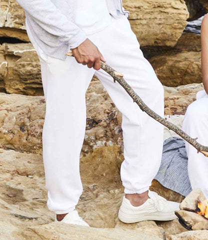 Fruit of the Loom Classic Elasticated Hem Jog Pants - White (SS15)