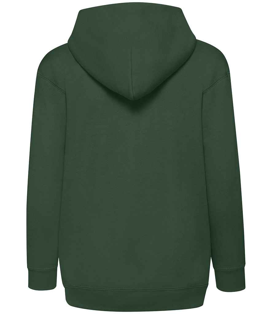 Fruit of the Loom Kids Classic Zip Hooded Sweatshirt - Bottle Green (SS16B)