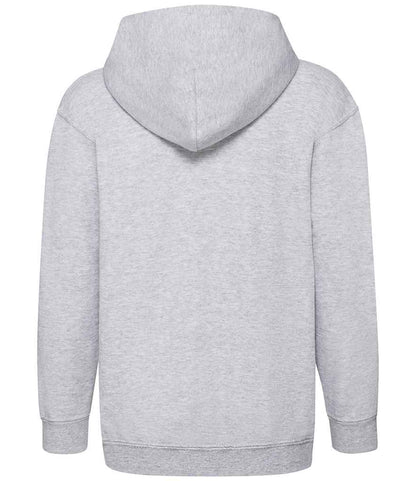 Fruit of the Loom Kids Classic Zip Hooded Sweatshirt - Heather Grey (SS16B)