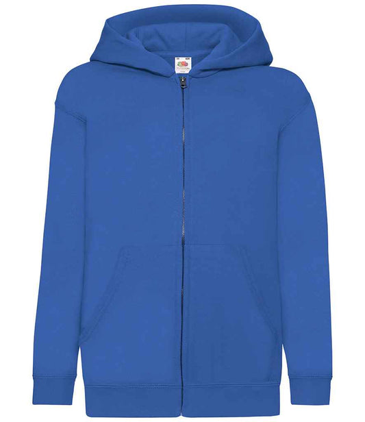 Fruit of the Loom Kids Classic Zip Hooded Sweatshirt - Royal Blue (SS16B)