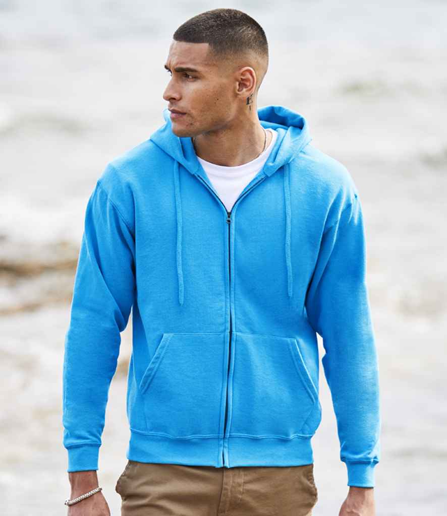 Fruit of the Loom Classic Zip Hooded Sweatshirt - Azure (SS16)