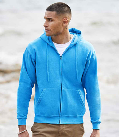 Fruit of the Loom Classic Zip Hooded Sweatshirt - Azure (SS16)