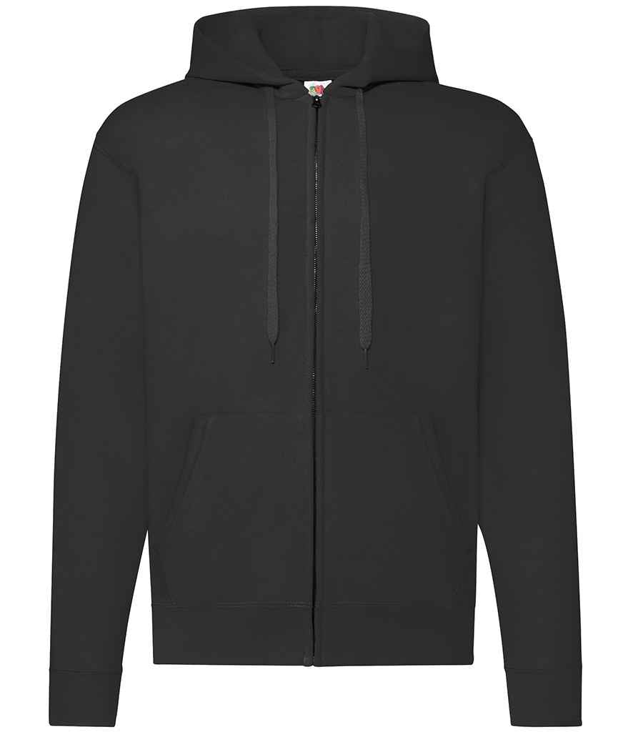 Fruit of the Loom Classic Zip Hooded Sweatshirt - Black (SS16)