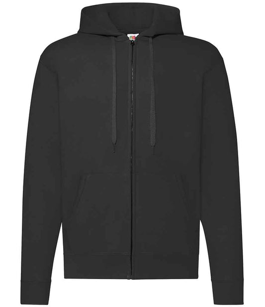 Fruit of the Loom Classic Zip Hooded Sweatshirt - Black (SS16)