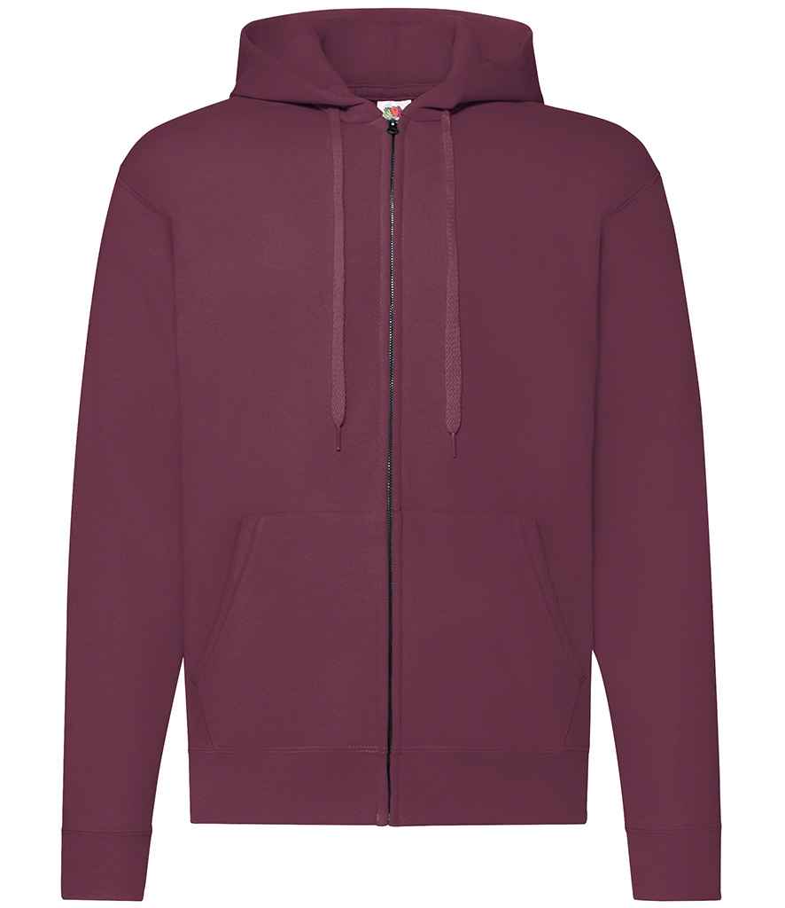 Fruit of the Loom Classic Zip Hooded Sweatshirt - Burgundy (SS16)
