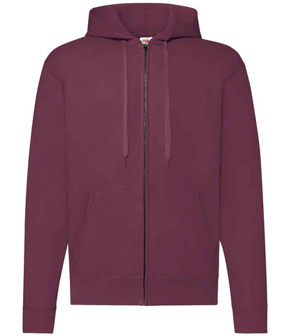 Fruit of the Loom Classic Zip Hooded Sweatshirt - Burgundy (SS16)
